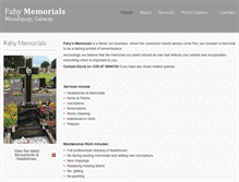 Tablet Screenshot of fahymemorials.com